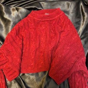 Two cropped sweatshirts